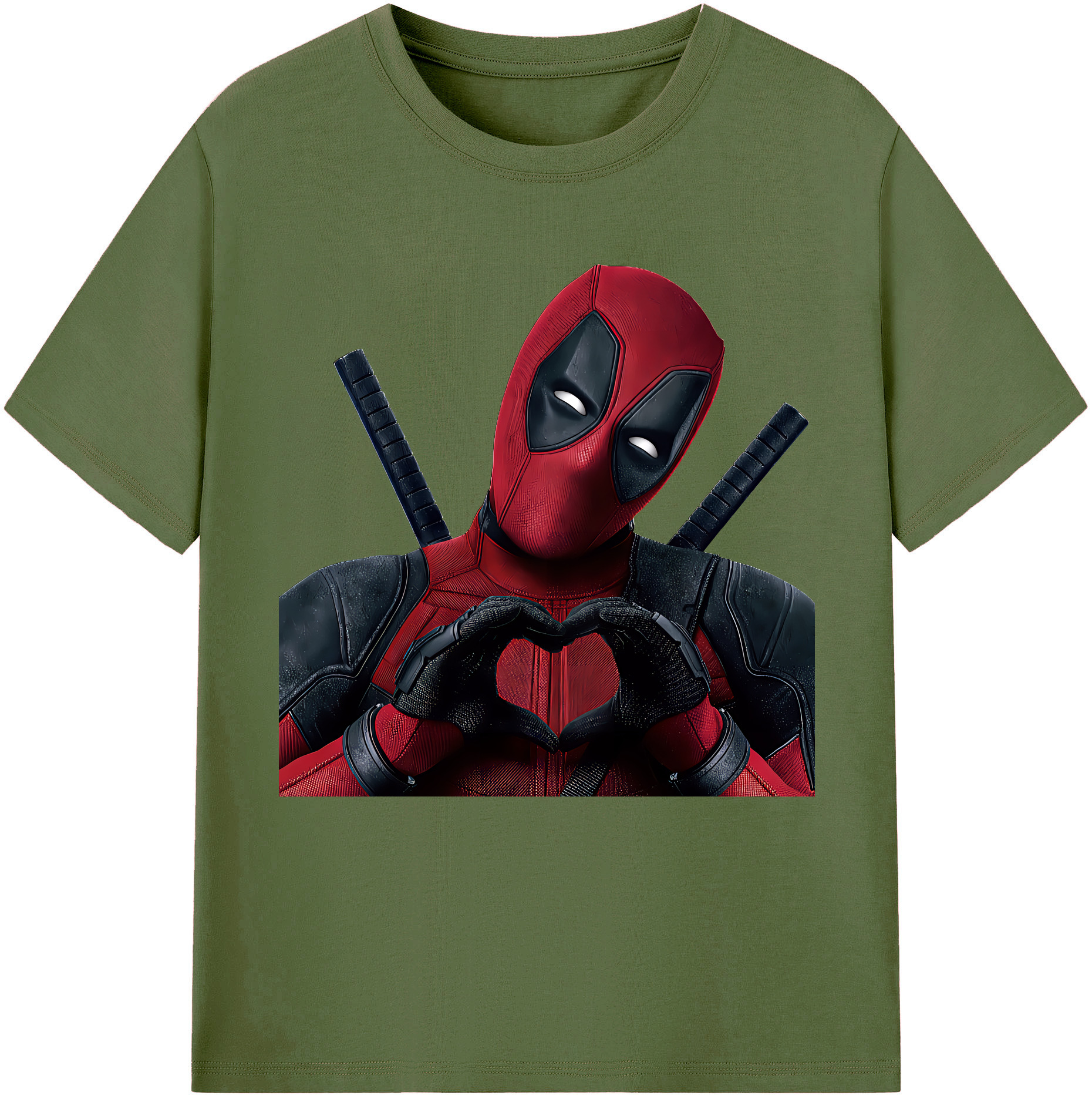 （画像用） Deadpool デッドプール 綿100％半袖Tシャツ（フロントプリント）